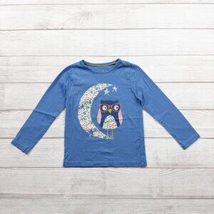 Mini Boden Floral Night Owl Graphic Shirt